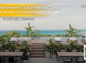 Departamento · 55m² · 2 Recámaras · 1 Estacionamiento · Departamento Lujoso de 2 Habitaciones con Vista Al Mar en La 5ta Av en Playa del Carmen