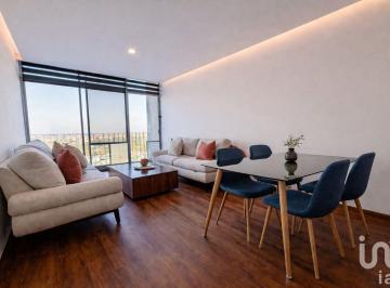 Departamento · 115m² · 2 Recámaras · 1 Estacionamiento · Departamento Amueblado en Renta | Vista Panorámica y Roof Top, Zona del Pedregal, San Luis Potosi