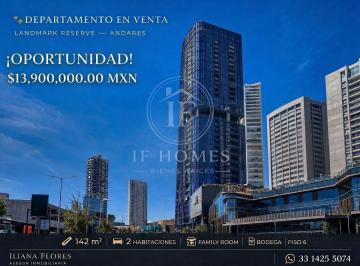 Departamento de 2 habitaciones, Zapopan · Departamento en Venta The Landmark Reserve