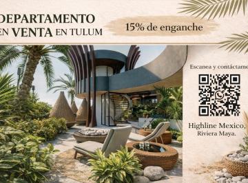 Departamento · 91m² · 2 Recámaras · Depa en Tulum I Rentabilidad I Area Comercial I Plusvalía I 2 Recámaras