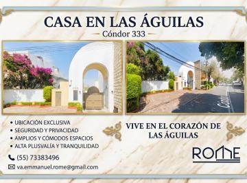Casa en condominio de 4 habitaciones, Alvaro Obregón · Casa en Las Aguilas a Pasos de Calz. de Las Aguilas, Periferico y Mixcoac
