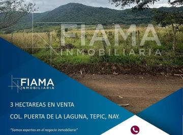 Terreno / Lote , Tepic · 3 Ha en Venta Col. Puerta de La Laguna, Tepic, Nayarit.