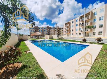 Departamento de 2 habitaciones, Benito Juárez · Departamento en Privada en Renta en Cancun con Alberca a 25 Min de La Playa