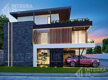 Casa · 297m² · 3 Recámaras · 2 Estacionamientos · Construcción de Casa Dentro de Lomas de Angelópolis, Cascatta, con Financiamiento