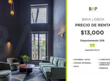 Departamento de 1 habitación, León · Departamento en Bikia de 1 Habitación y 56 m² en Renta.