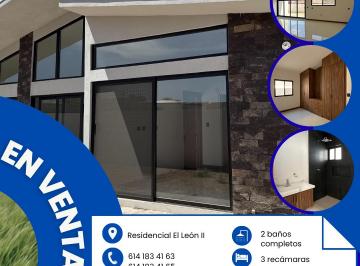 Casa de 3 habitaciones, Aldama · Oportunidad en Residencial El León, Casa Nueva de Una Planta, 450 m² de Terreno, Alta Plusvalía
