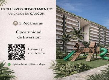 Departamento · 143m² · 3 Recámaras · 2 Estacionamientos · Departamento Cancún I Exclusividad I Roi I Alberca Infinity I Excelente Ubicación