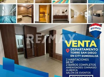 Departamento · 68m² · 2 Recámaras · 2 Estacionamientos · Departamento en Venta en City Esmeralda, Lago Esmeralda - (4)
