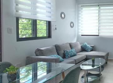 SALA · Departamento en Renta 2 Rec 45 m² Playacar en Playa del Carmen Amueblado
