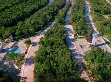 VISTA AEREA · Terreno en Venta 166 m² Listo Para Escriturar Senderos Mayakoba en Playa del Carmen