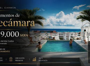 Departamento · 41m² · 1 Recámara · 1 Estacionamiento · Departamento en Venta 1 Recamara - Vista Al Mar, Playa del Carmen