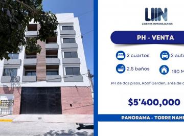 Departamento de 2 habitaciones, León · Venta de PH - Torre Nahem Col. Panorama