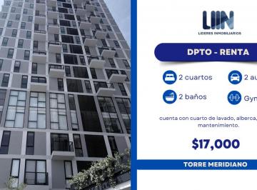 Departamento de 2 habitaciones, León · Departamento en Renta - Torre Meridiano