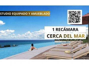 Departamento · 31m² · 1 Recámara · 1 Estacionamiento · Departamento en Venta Playa del Carmen Studio Cerca de 5ta Av a Cerca del Mar