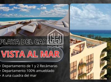 Departamento · 36m² · 1 Recámara · 1 Estacionamiento · Estudio en Venta Ubicado Sobre La 5ta Av Playa del Carmen con Vista Al Mar