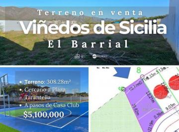 Terreno / Lote · 308m² · Terreno Plano en Venta Viñedos de Sicilia, El Barrial 308.28 m²