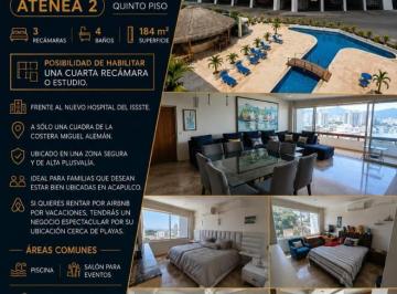 Departamento · 183m² · 3 Recámaras · 1 Estacionamiento · Departamento Venta Atenea II