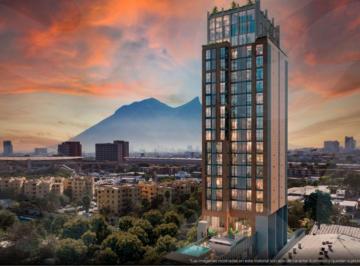 Departamento de 2 habitaciones, Monterrey · Venta Departamento Nuevo, Torre Parq Centro de Monterrey Frente a Paseo Santa Lucia