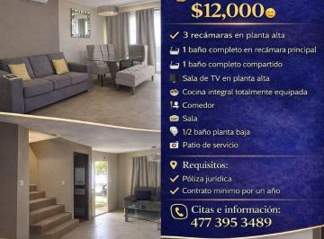 Casa de 3 habitaciones, León · Casa Amueblada en Fraccionamiento El Dorado