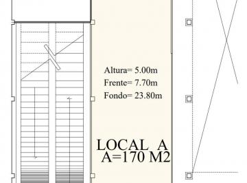 Local comercial · 170m² · Local en Plaza Cinemex Los Reyes