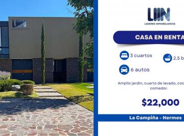 Casa de 3 habitaciones, León · Casa en Renta - La Campiña del Bosque Villa Hermes
