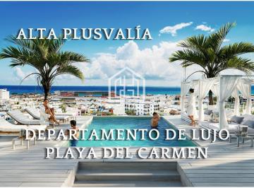 Departamento · 58m² · 2 Recámaras · Departamento de Lujo | Centro de Playa del Carmen | Alta Plusvalía | Ideal Para Rentar | Roof Top