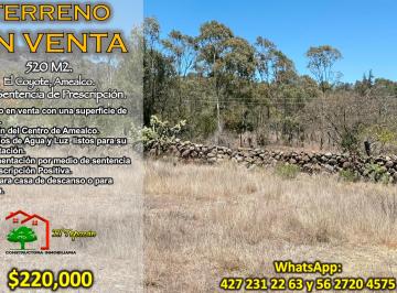 Terreno / Lote , Amealco de Bonfil · Terreno en Venta en El Coyote, Amealco – Ideal Para Casa de Descanso o Cabaña