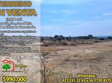 Terreno / Lote , San Juan del Río · Terreno en Venta en Santa Rita, San Juan del Río – Excelente Oportunidad de Inversión
