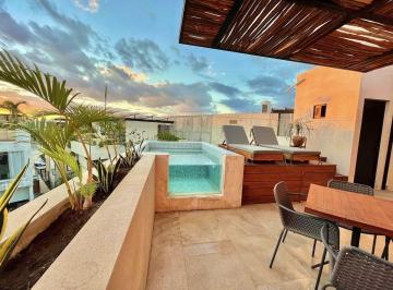 4007c238eb9fed222cb4872ea46fa2e990912b342dd96899ad3f01ce149e29fb · Penthouse Studio For Sale in Tulum With Private Rooftop And Pool