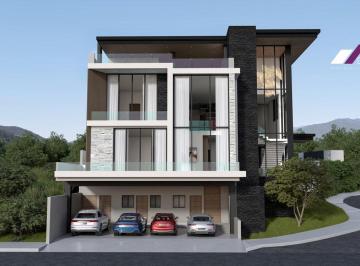 Casa · 1159m² · 5 Recámaras · 4 Estacionamientos · Casa en Venta de 1,159 m² - Fraccionamiento Sierra Alta en Carretera Nacional en Monterrey, 4 Niveles