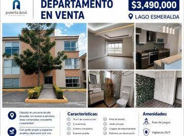 Departamento de 2 habitaciones, Atizapán de Zaragoza · Depa Venta, Lago Esmeralda, Pb, 2 Rec, Jardin Propio