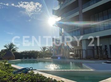 Departamento · 116m² · 1 Recámara · 2 Estacionamientos · Departamento en Venta - Primer Linea de Mar en Santa Clara, Yucatán