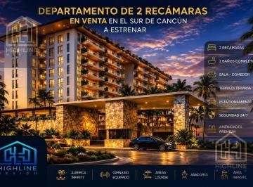 Departamento · 81m² · 2 Recámaras · 1 Estacionamiento · Invierte Departamento de 2 Recamaras a Estrenar Alberca, Gym Elevador