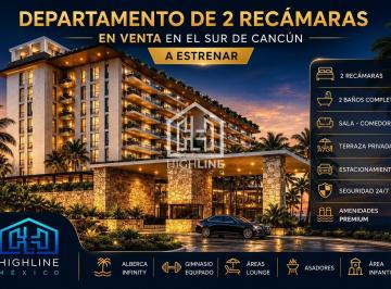 Departamento · 81m² · 2 Recámaras · 1 Estacionamiento · Invierte Departamento de 2 Recamaras a Estrenar Alberca, Gym Elevador