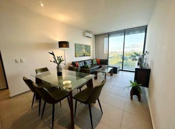 aa141a667aff69301cd24b3a2e7114cc97e4b7dcff34306bfb699ebaf60fd20b · Departamento Amueblado, con Elevador y Rooftop, en Mirari, Temozón Norte.