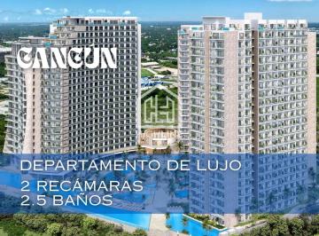 Departamento · 111m² · 2 Recámaras · 1 Estacionamiento · Departamento en Torre | Vista a La Laguna y Zona Hotelera |. Amenidades de Lujo | 2 Recámaras