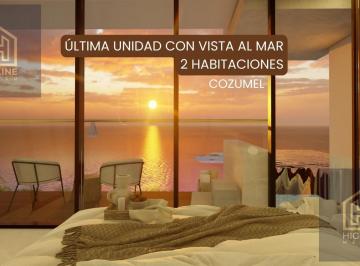 Departamento · 123m² · 2 Recámaras · 1 Estacionamiento · Departamento en Cozumel de Lujo, 2 Habitaciones, Frente Al Mar, con Jacuzzi, en Venta