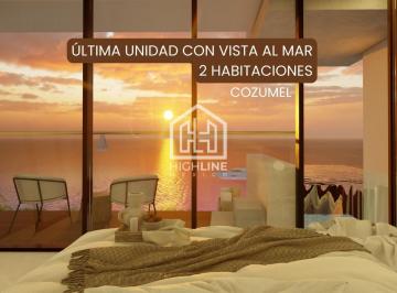 Departamento · 123m² · 2 Recámaras · 1 Estacionamiento · Departamento en Cozumel de Lujo, 2 Habitaciones, Frente Al Mar, con Jacuzzi, en Venta