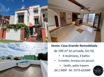 Casa de 4 habitaciones, Cancún · Casa Grande y Remodelada – 4 Recámaras | Privada en Cancún Centro!