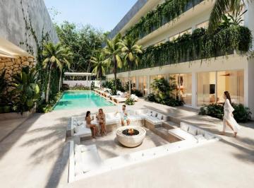 Departamento · 60m² · 2 Recámaras · 1 Estacionamiento · Departamento en Tulum con Alberca, Gimnasio y Ideal Para Renta Vacacional o Largo Plazo