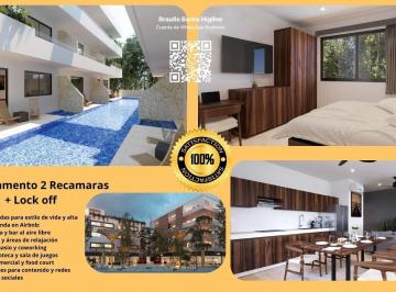 Departamento · 147m² · 2 Recámaras · 1 Estacionamiento · Departamento Invierte en Tulum Zona Aldea Zama con Alto Potencial de Renta