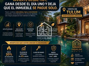 Departamento · 93m² · 2 Recámaras · 1 Estacionamiento · Departamento en Venta en Tulum 2 Habitaciones con Rooftop, Spa, Alberca