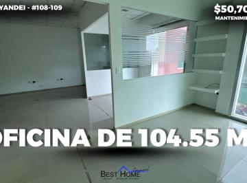 Oficina · 104m² · 4 Estacionamientos · Oficina de 104.55 m² en Renta Plaza Nayandei - Cancún