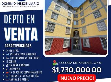 Departamento de 2 habitaciones, Gustavo A. Madero · Dominio Inmobiliario Propone en Venta Departamento en Colonia Dm Nacional