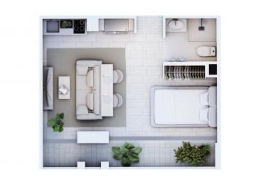 Departamento de 1 habitación, Cuauhtémoc · Departamentos en Preventa en Mangolia Chapultepec