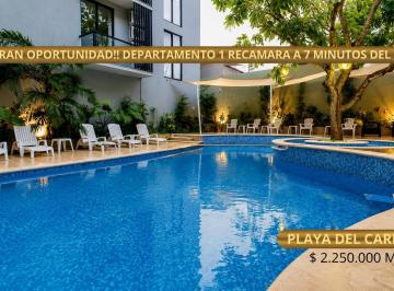 Departamento · 71m² · 1 Recámara · 1 Estacionamiento · Departamento 1 Recamara/ 7 Minutos del Mar/ Reventa Amueblado/ Alberca, Jacuzzi, Estacionamiento.