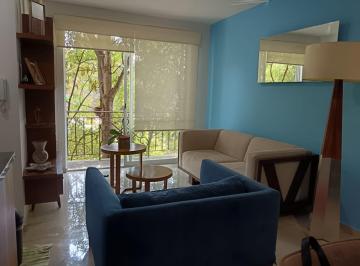 Sala con vistas · Increíble Apartamento Cerca de Mitikah y Parque Acacia con Opción Amueblada