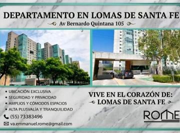 Departamento de 2 habitaciones, Alvaro Obregón · Departamento en Venta en Lomas de Santa Fe a Pasos de Centro Santa Fe y Universidad Iberoamericana