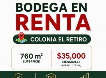 Bodega comercial , Guadalajara · Bodega en Renta