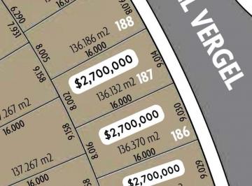 Terreno / Lote · 136m² · Terreno en Venta en Lomas del Vergel